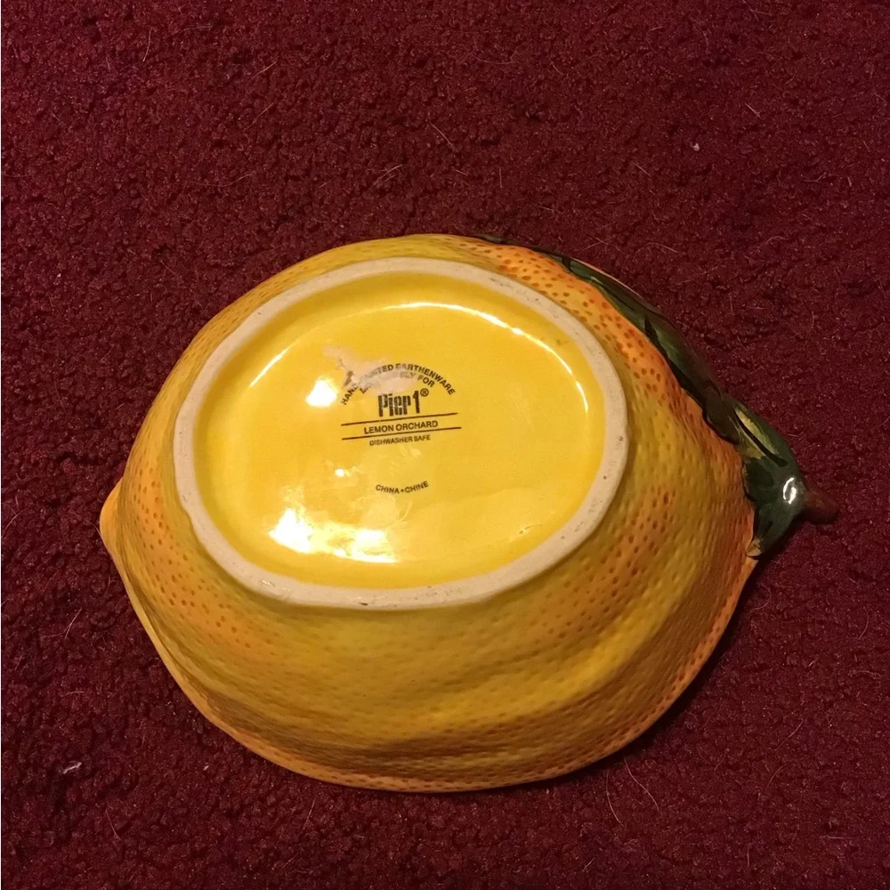PIER 1 LEMON ORCHARD BOWL NWOT EARTHENWARE